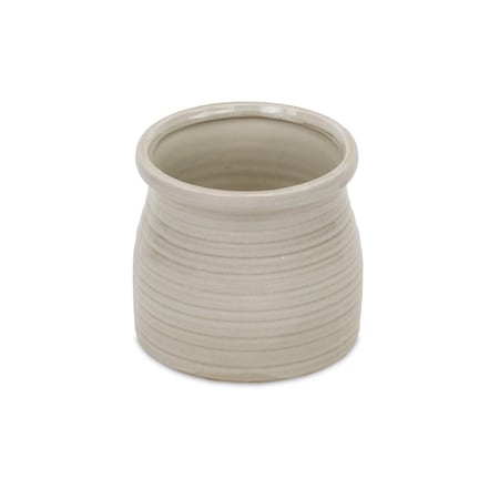 Gardencontrol Curved Ceramic Planter White GA2855877